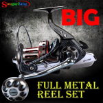 T&auml;ismetallist korpusega spinningurullid Suur trollingrull Surfirulli kalastusrull 12000