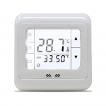 Digitaalne temperatuuriregulaator puuteekraaniga p&otilde;randak&uuml;tte termostaat mehaaniline ruumi sooja temperatuuri regulaator Automaatne juhtimine valge