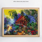 Teemanttikandite m&uuml;&uuml;k Maastiku 5D DIY Teemantmaaling Teemantmosaiik T&auml;is&uuml;mmargune kivikivi 20X30