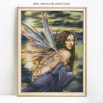 Teemantmaaling Haldjas Teemantmosaiik T&auml;ieliku paigutusega T&uuml;drukute Teemanttikandid Looduspilt 20X30