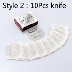 10 tk roostevabast terasest asendusterad jalgade k&otilde;va naha eemaldamiseks k&auml;te jalatalla hooldus pedik&uuml;&uuml;r 10Pcs Blades