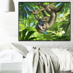 Teemantmaali laisk puu ristpistes T&auml;isteemanttikandid n&auml;put&ouml;&ouml; teemant 20X30CM