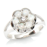 H&otilde;bes&otilde;rmus 'Opale Goddess' H&otilde;bevalge (roodiumiga kaetud) - 13 mm 58 valge