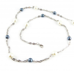 Les Tr&eacute;sors De Lily [L1873] &ndash; Disainer pikk kaelakee 'Sissi' ecru hall hall