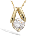 Les Tr&eacute;sors De Lily [N5354] - kullatud ripats  C&acirc;lin  valge kuld - 14x7 mm kuld