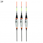 3 tk helendav LED-valgus elektrooniline vertikaalne &ouml;&ouml;p&uuml;&uuml;k ujukbobberpoi 3#