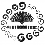 Bluelansi k&otilde;rvar&otilde;ngad venivad laiendatavad 1,6-10 mm k&otilde;rvaakr&uuml;&uuml;list pistikud augustamine koonus, 54 tk ehted must