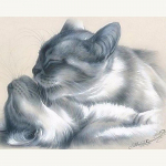 5D DIY T&auml;is&uuml;mmargune teemantmaaling Intiimsed kassipojad Tikand Ristpiste 20X30CM