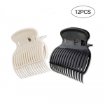 12tk Juukserullid Klambrid Kuumad Rullklambrid Juuksekoolutajad K&uuml;&uuml;sklambrid Juuste Permi isolatsiooniklambrid Juhuslik must