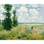 mooniga Monet Aiamaastikud DIY maalid numbrite j&auml;rgi Seinakunsti pilt Akr&uuml;&uuml;ll&otilde;uendimaal kodukaunistuseks 40x50cm no frame