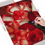 5D DIY Teemanttikandid Maalimine Ristpistes Roos Liblikas Mosaiik Loom t&auml;ispuur Ruut &uuml;mmargune K&auml;sit&ouml;&ouml; Kodukaunistus Full Round 20X30CM