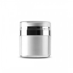 15Ml/30Ml/50Ml V&auml;ikesed t&uuml;hjad korduvt&auml;idetavad kosmeetikapurgid vaakumpudelipressi stiilis jumestusn&auml;okreemi purgikonteiner 30mL valge