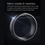 Jackcom R4 Smart Ring kantav seade NFC Magic Ring Veekindel Tervis Meeste Naiste S&otilde;rmuste Ehted IOS Android-telefonile Must S&otilde;rmus 12cm must