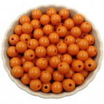 27 v&auml;rvi &uuml;mmargused akr&uuml;&uuml;l lahtised helmed ise ehete tegemiseks kaelakee k&auml;ev&otilde;ru tarvikud &otilde;mblemine k&auml;sit&ouml;&ouml;na 40Pcs 8mm oranž