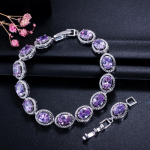 WWJ elegantsed h&otilde;bedased ovaalsed tennise keti k&auml;ev&otilde;rud amet&uuml;st