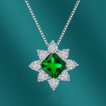 BELLA BOX p&auml;evalilleripats kaelakee mitmev&auml;rviline mood pulmakihlus ehted roheline