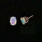 Bolaiehted,1ct Naturaalne etioopia opaalk&otilde;rvar&otilde;ngas ovaalne 5*7MMmm kalliskivist lihtsa disainiga k&otilde;rvar&otilde;ngas 925 h&otilde;bedast ehe t&uuml;drukutele ja daamile s