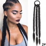 LUPU s&uuml;nteetilised poksipatsid hobusesaba naistele elastne keerdpunutis k&ouml;is kummipael Juukseaksessuaarid kuumakindlad kunstjuuksed