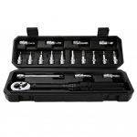 WISRETEC 2&ndash;20 Nm 1/4 tolline 18 tk kahekordse skaalaga p&ouml;&ouml;rdemomendi v&otilde;tmete komplekt, eelseadistatud p&ouml;&ouml;rdemomendi mutriv&otilde;tme otsikute komplekt SHHX-20S