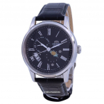 Orient Sun & Moon must sihverplaadiga automaatne meeste k&auml;ekell RA-AK0010B10B must