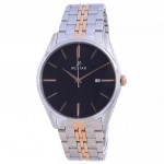 Westar must numbrilauaga kahetooniline roostevabast terasest kvarts 50210 SPN 603 meeste k&auml;ekell must