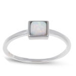 H&otilde;bes&otilde;rmus 'Goddess Opal' h&otilde;bevalge (roodiumiga kaetud) - 5x5mm 60 valge