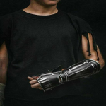 Berserki animest p&auml;rit keskaegne mustast terasest &uuml;hekordne klamber Guts cosplay LOTR jaoks