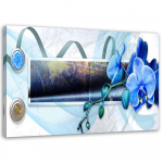 L&otilde;uenditr&uuml;kk Blue Orchid Abstract 60x40 sinine