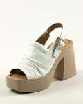 Kontsaga sandaalid Phany 13902 36 Valge nahk 37 valge