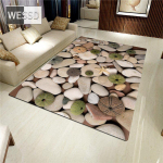 3D kivist suur vaip elutuppa V&auml;rviline munakivist tr&uuml;kitud flanellist k&auml;snvaip magamistoa jaoks k&ouml;&ouml;gimatt libisemisvastane vannituba 80x120cm 1pcs