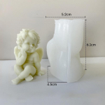 1 tk Creative Angel Look k&uuml;&uuml;nla silikoonvorm DIY vormid kipsvormid aroomiteraapia vorm A