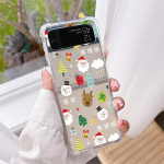 J&otilde;uluvana Elk Luksuslik &uuml;mbris Samsung Galaxy Z Flip 3 4 5g Funda Z Flip3 Clear PC K&otilde;va P&otilde;rutuskindel Tagasi Telefon Coque Samsung Z Flip 3 5G