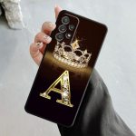 Letter Monogram kullast marmorist &uuml;mbris Samsung Galaxy A14 A73 A53 A71 A51 A31 A33 A22 A12 A21s A13 A32 A52s A72 A52 A23 jaoks Samsung A53 5G