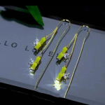 1 paar mood naiste rohelised bambusest s&otilde;lme stiilis k&otilde;rvar&otilde;ngad tutt Earlines t&uuml;drukutele pikad k&otilde;rvar&otilde;ngad ehted kingitus ZPG