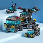 6in1 3D City SWAT ehitusklotsid T&auml;navahariduslikud m&auml;nguasjad Klotsid M&auml;nguasjad City seeria klotsid M&auml;nguasjad poistele Kingitused lastele SWAT-147Pcs