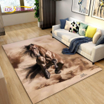 3D Light Luxury Modern Horse Area vaip, suur, vaipvaip elutoa magamistoa diivanile, k&ouml;&ouml;gi vannitoa uksematt, libisemiskindel p&otilde;randamatt 100x120cm