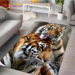 3D Tiger Prinditud vaibad Vaibad Elevandivaip Loomade p&otilde;randamatid Ala Vaibad ja vaip kodu elutuppa Moodne ristk&uuml;likukujuline vaip 80cm x 120cm