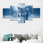 5 t&uuml;kki Abstraktne Hundi l&otilde;uend Maalimine Loomade Mets Plakatid ja Prindid Seinapildid Cuadrose elutuba Kodukaunistus Ilma raamita 20x35cm*2 20x45cm*2 20x55cm*1