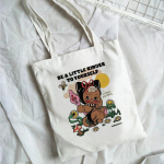 Harajuku vabaaja 90ndate koomiksitegelaste tr&uuml;kis &Otilde;lakott L&otilde;uendist kott Harajuku ostukott Armas vabaaja &otilde;lakott K&auml;ekott Shopp 24*26cm