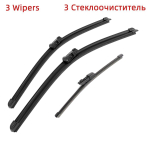 3TK klaasipuhasti harjad VW GOLF 6 luukp&auml;rale 2009-2012 24 19 11 Fit esiklaasile esiklaasile aknaharjad l&otilde;ikuritarvikud 2009 2010 2011 2012