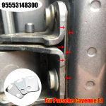 95553148300 3X auto eesmine vasak parem alumise ukse hingede pesuri tihvt Porsche Cayenne E1 jaoks 2003 2004 2005 2006 2007 -2010 uus
