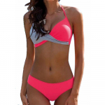 Uus bikiinid Push Up ujumisriided naiste ujumistrikoo ujumiskost&uuml;&uuml;m suures suuruses bikiinide komplekt XXXL