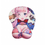 Animatsioonim&auml;ng Perifeerne seksikas 3D-hiirepadi rind randmetoe kaitse klaviatuuripadi Armas lauaalus meestele roosa/sinine