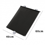 Auto p&auml;ikesevari kardin tagumine k&uuml;ljeaken ees/taga esiklaas p&auml;ikeseblokk vilgub must kate imikork Universaalsed autod 40x60cm