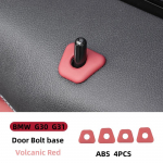 For BMW 5 series G30 G31 door latch base decorative stickers Volcanic red interior modification decorative 1
