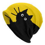 Isikup&auml;rastatud kohandatud talvine soe must kassi kate Femme Slouchy Beanie m&uuml;ts Lahedad Ski Skullies Beanies m&uuml;tsid unisex naistele One Size