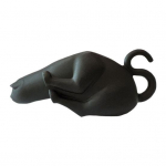 Veinipudeli kork Korduvkasutatav toidukvaliteediga hea tihendusj&otilde;udlus Lekkekindel silikoon Lovely Cat pudeli sulgemiskork koduvarustus must