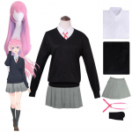 Uus Anime Shikimori pole lihtsalt armas Cosplay Micchon Shikimori s&auml;rk seelikud t&auml;iskomplekt JK kooli Kawaii t&uuml;drukute igap&auml;evane vormiriietus L-(Costume+Wig)