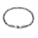 T&auml;ish&otilde;bedane isikup&auml;rastatud Vajra Link k&auml;ev&otilde;ru 925 h&otilde;bedane kuue t&auml;hem&auml;rgiga mantra k&auml;ekett trendikas ehe, mees, naine 18cm