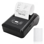 BISOFICE kaasaskantav mini 58 mm termoprinter 2-tolline traadita BT+USB kviitungi piletiprinter must